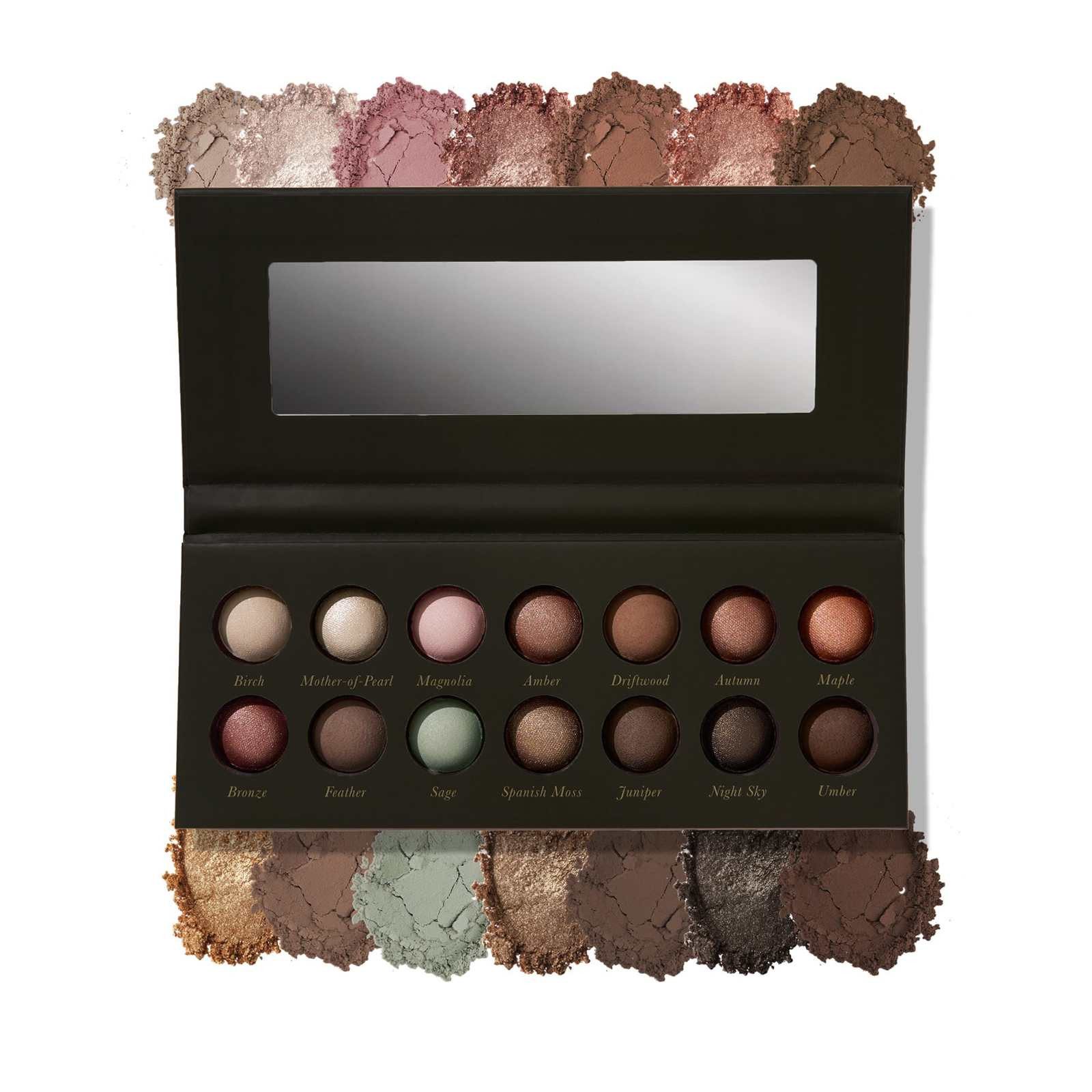 DEBAIJIA Lidschatten-Palette 14 Farben gebackene Lidschattenpalette Hochpigmentiert Langanhaltend