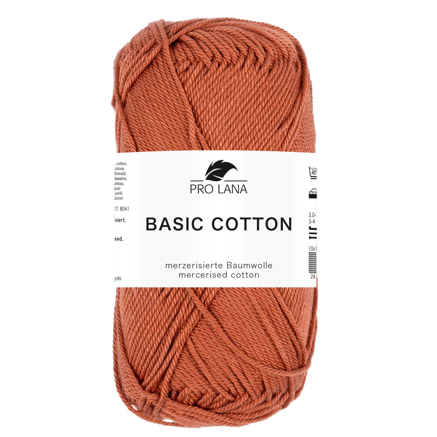 Pro Lana Pro Lana BASIC COTTON Baumwollgarn 50 g Häkelwolle, 125 m (Perfektes Baumwoll-Garn für leichte Pullover, Mützen und Accessoires), 50 g