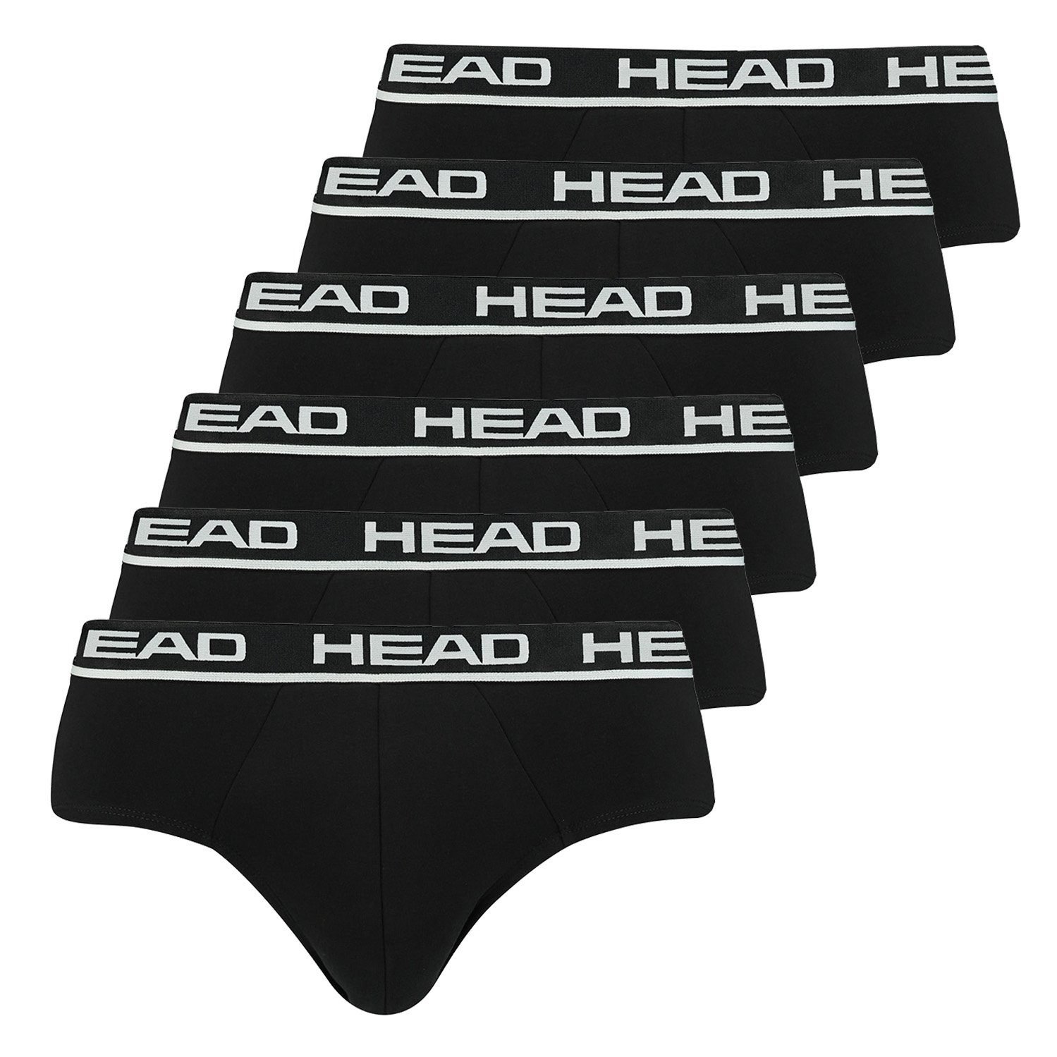 Head Boxershorts Head Boxer Brief 6P (6-St., 6er-Pack) 002 - Black