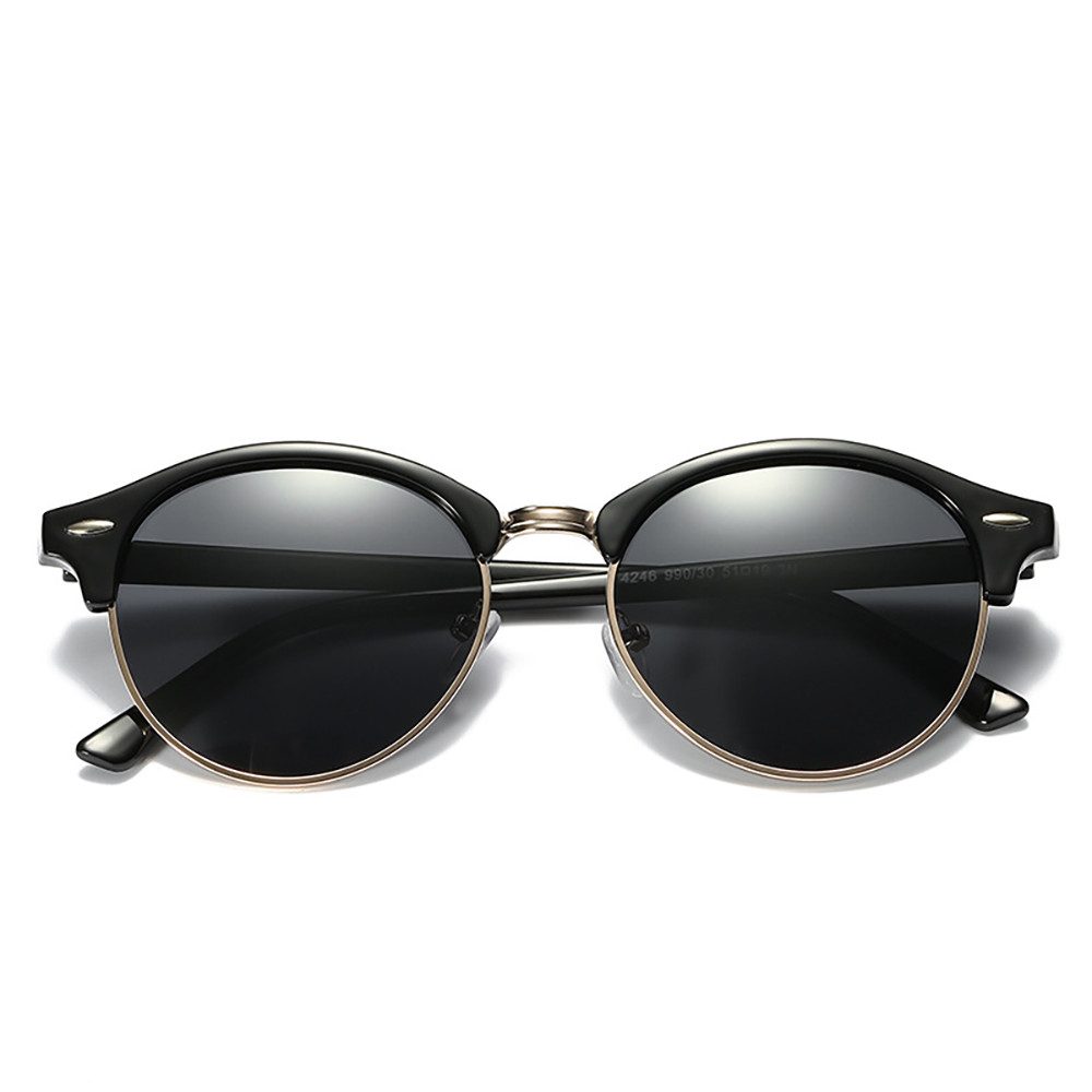 PACIEA Sonnenbrille Sonnenbrille Damen Herren Rundrahmen UV Schutz Polarisiert Mode