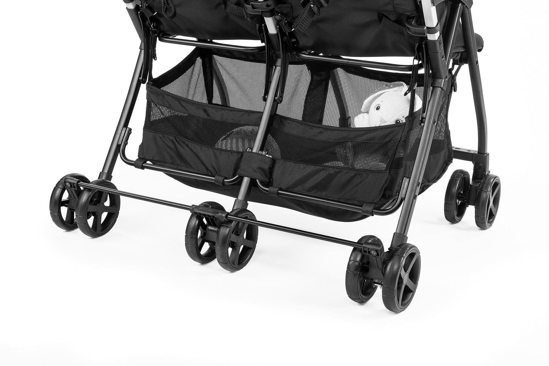 OHlalà Zwillingsbuggy Cat, Twin, Zwillingskinderwagen Chicco Silver