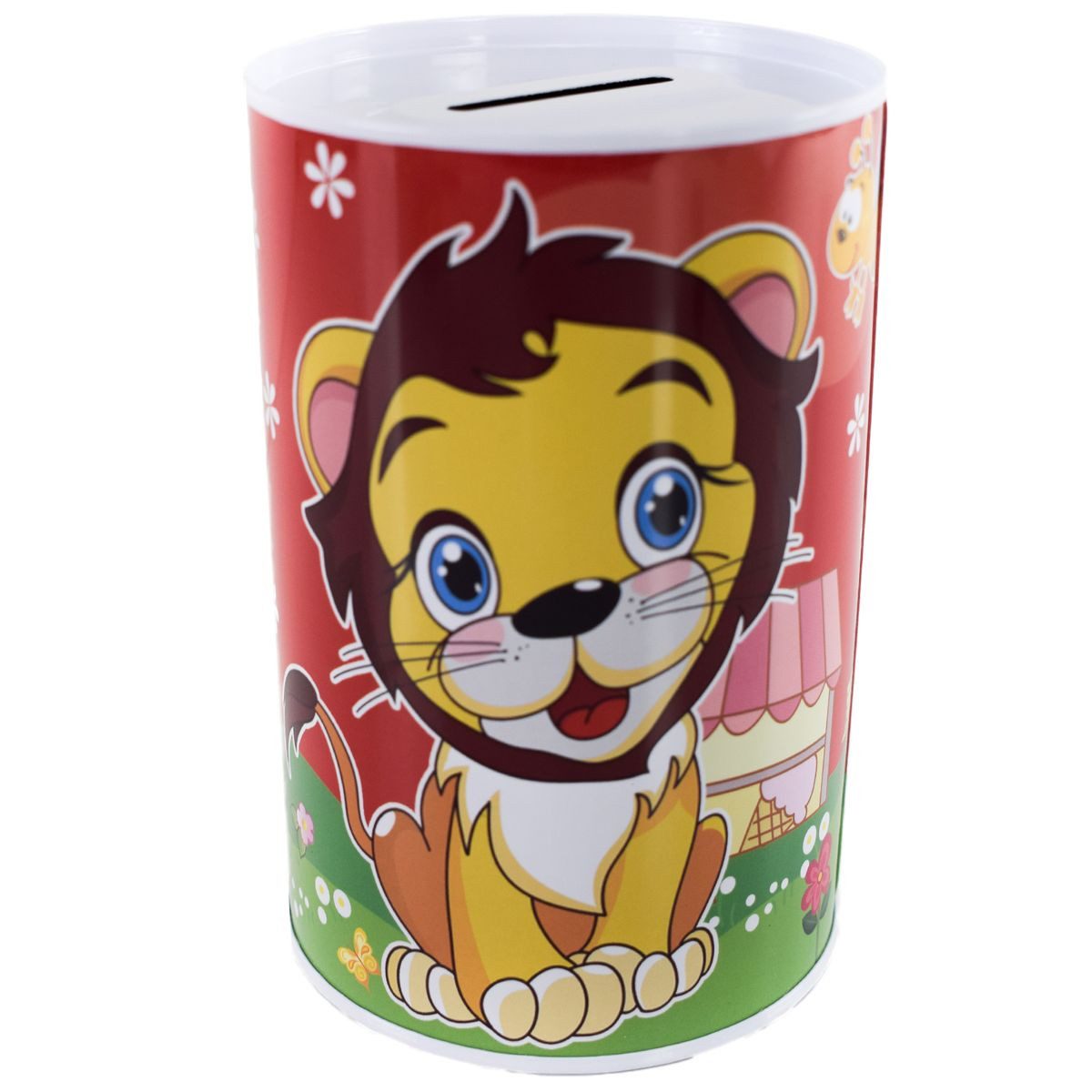 Marabellas Shop Spardose Metall-Spardose für Kinder ohne Öffnung im Tier Design ca. 12,5 cm, (1-tlg), Kompaktes Format