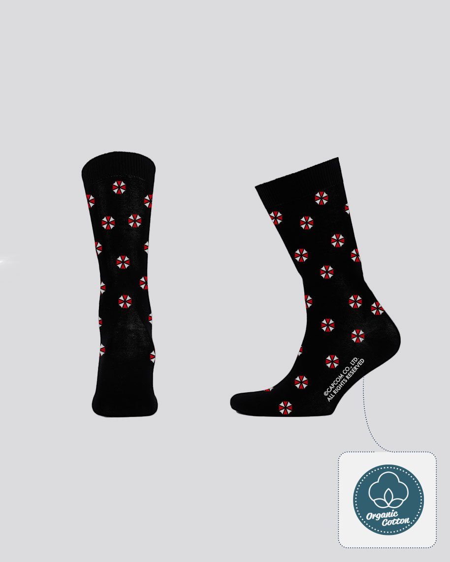 (1 iTEMLAB "Umbrella" Paar) Resident Evil Socken