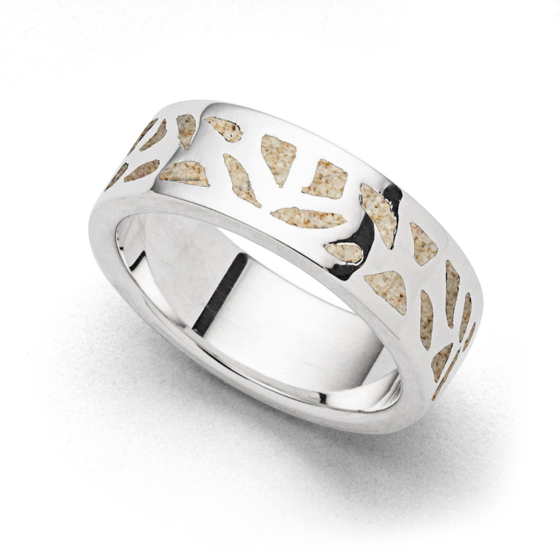 Fingerring DUR Schmuck: Ring "Wandel" mit Strandsand R5744