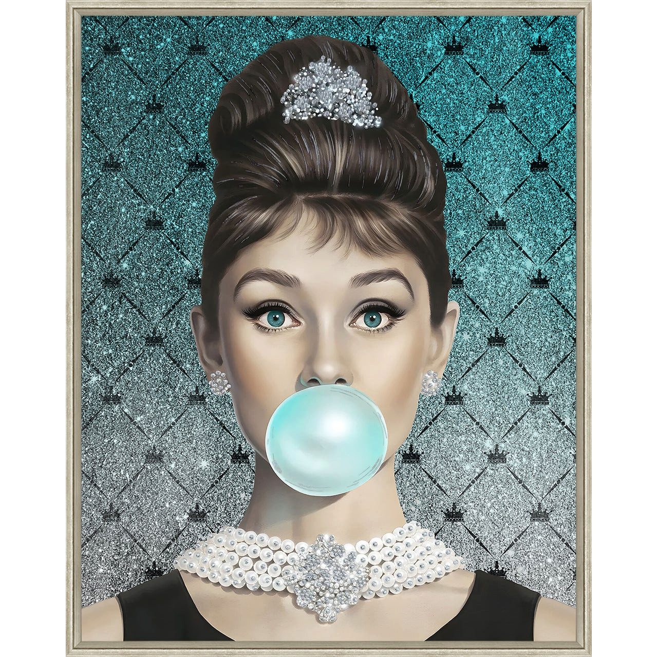 Kare Design Bild Muse Bubble Diva, Frau, 40x50 cm