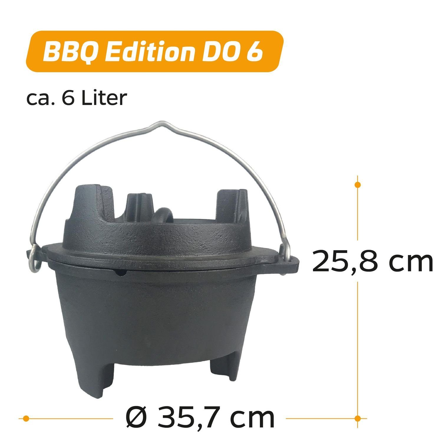 DO6 Klaus Grillfürst - Grillfürst Bratentopf Sonderedition Dutch Edition BBQ Oven Grillt