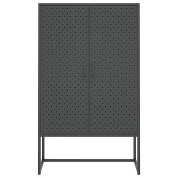 vidaXL Fächerschrank Highboard Anthrazit 80x35x135 cm Stahl (1-St)