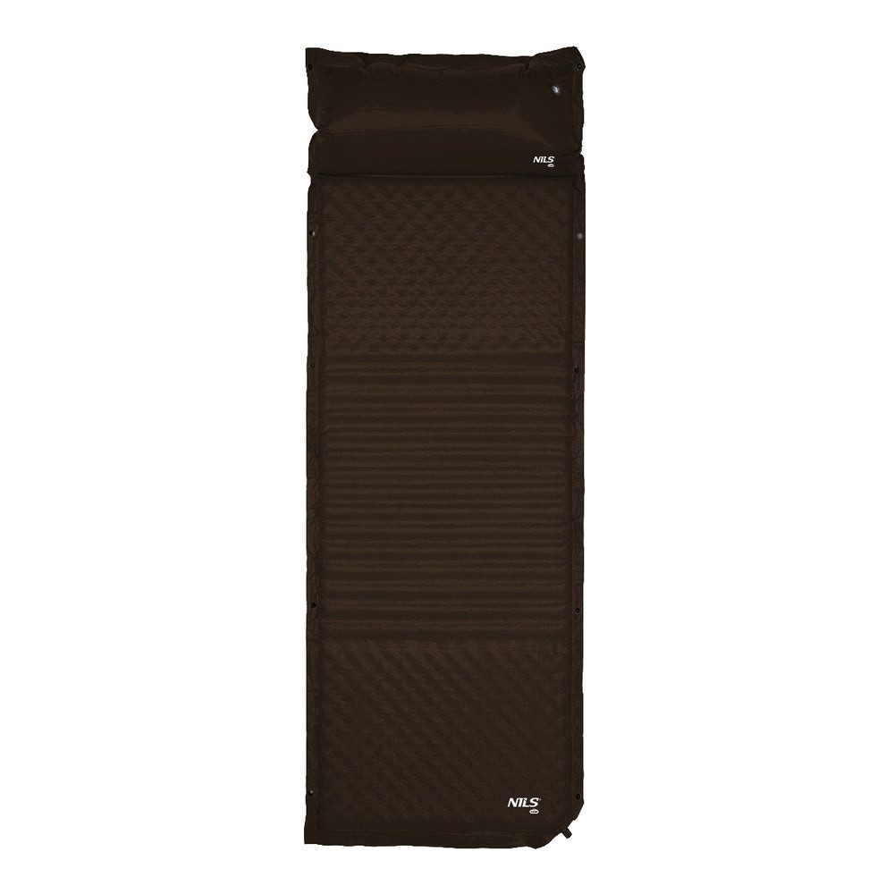 NILS CAMP Luftmatratze Campingmatte Outdoormatratze, (Spar-Set, 190 x 63 cm), Das integrierte Kissen erhöht den Liegekomfort