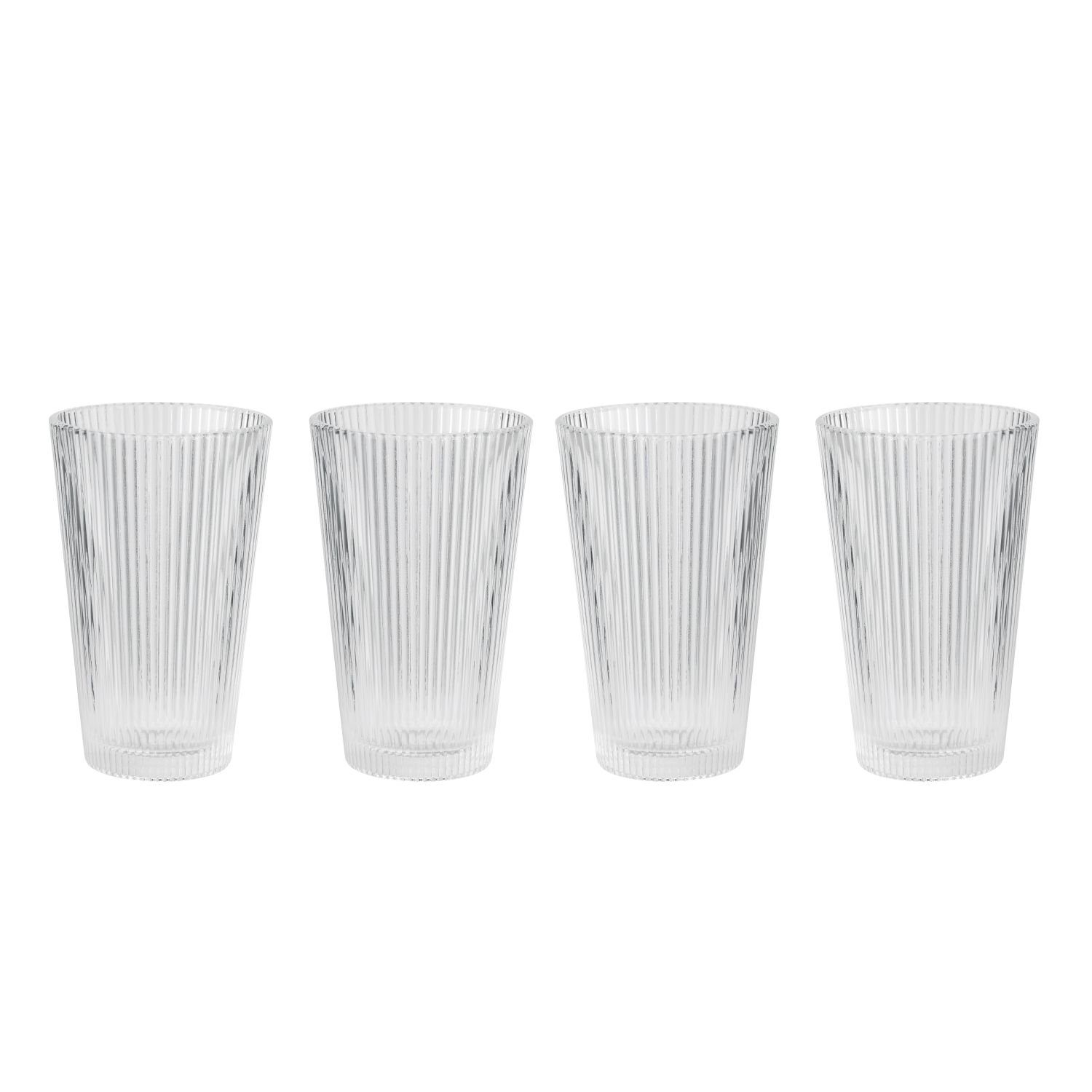 Stelton Glas Pilastro 350 ml, Glas, 4er Set
