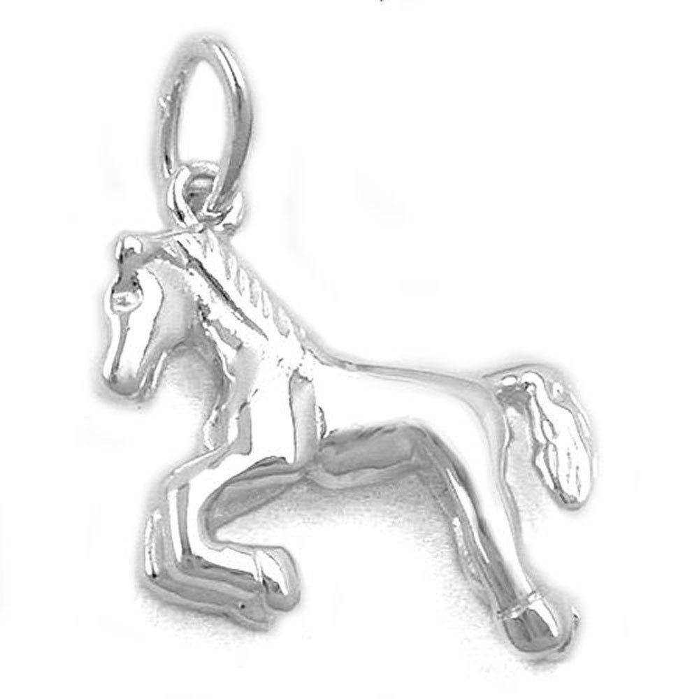 mm 15 Silberschmuck unbespielt Pferd Anhänger Kettenanhänger Kinder Kinder Silber Schmuckbox, glänzend Kettenanhänger inklusive 925 x 13 für
