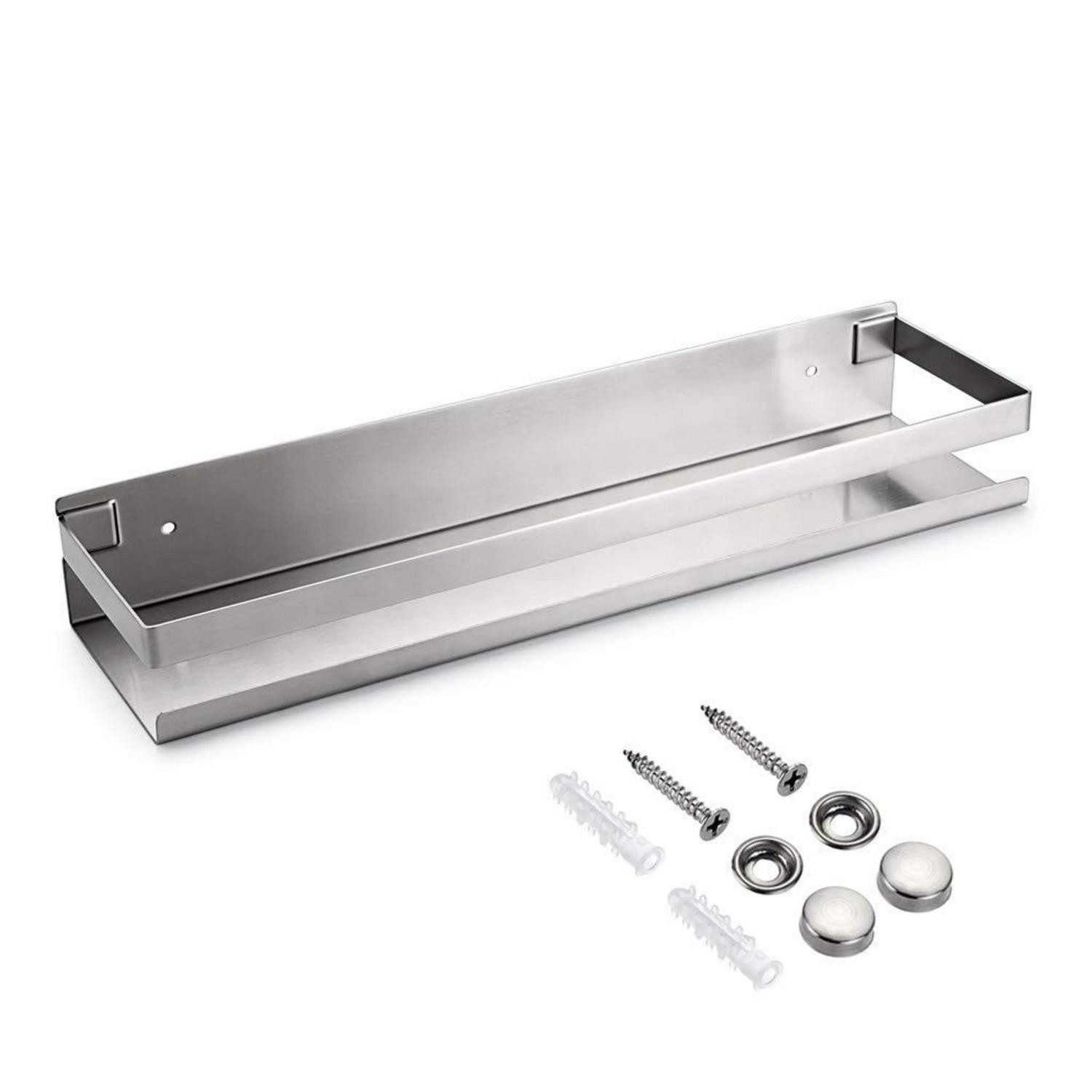 LuxusKollektion Duschablage Duschablage Edelstahl Silber 40cm, 1-tlg.