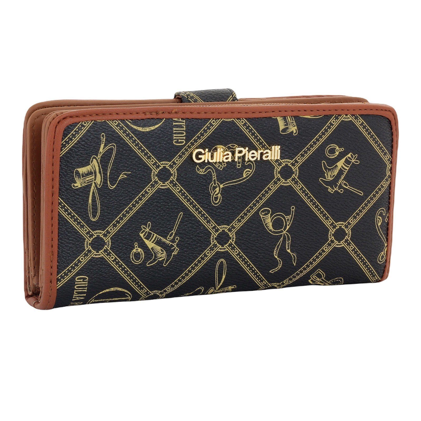 Giulia Pieralli Geldbörse Damen Portemonnaie XXL Stil trifft auf maximale Funktion Xmas-Geschenk, Stilvolle Damen Raumwunder Geldbörse mit Geschenkbox – RFID-Schutz