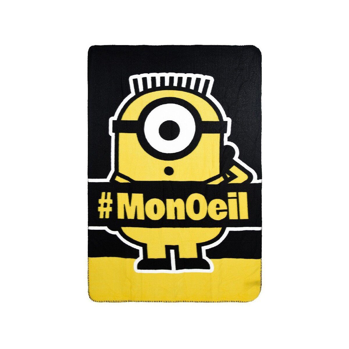 Wohndecke Minions Monoeil Polardecke 100x150cm, Minions, Geschenkidee für Mädchen und Jungen