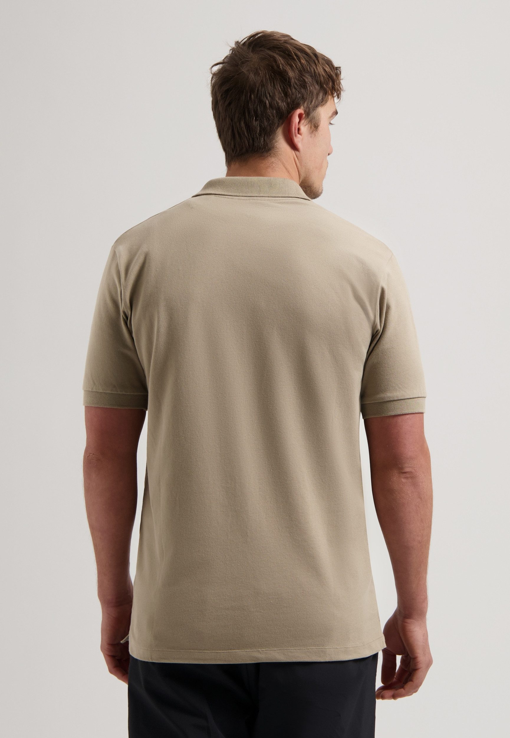 Dstrezzed T-Shirt DS_Bowie V-Neck Polo Timber Wolf