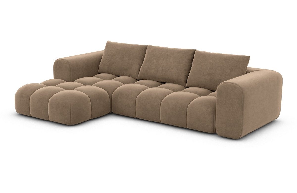 Ecksofa Casaluna L Form kurz Stoff Couch Polsterecke