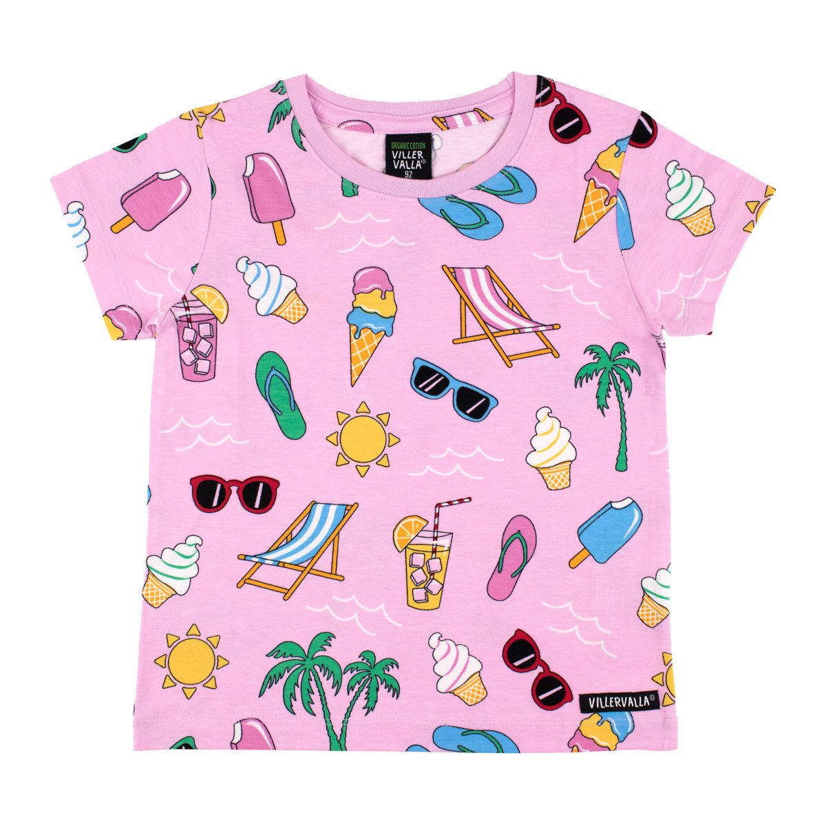 Villervalla T-Shirt 0143MRA Unisex Kinder (1-tlg) Shirt, Oberteil, Leibchen, Funktionsshirt, Shortsleeve Shirt