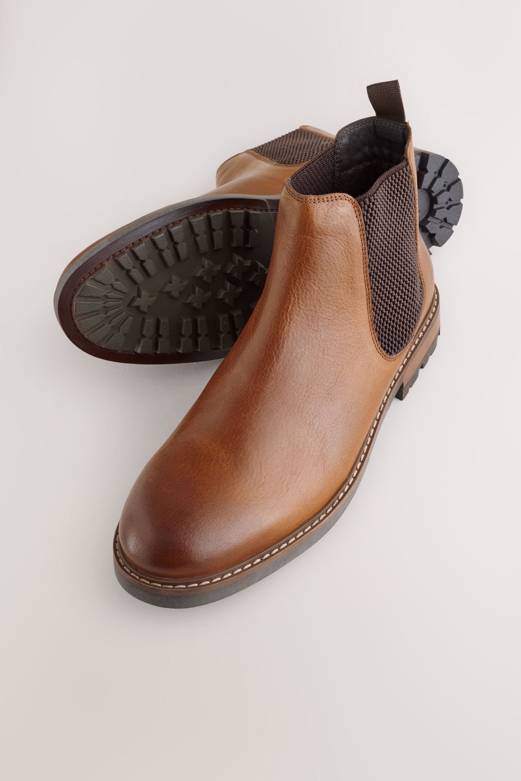 Next Lässige Chelsea-Lederstiefel Stiefel (1-tlg)