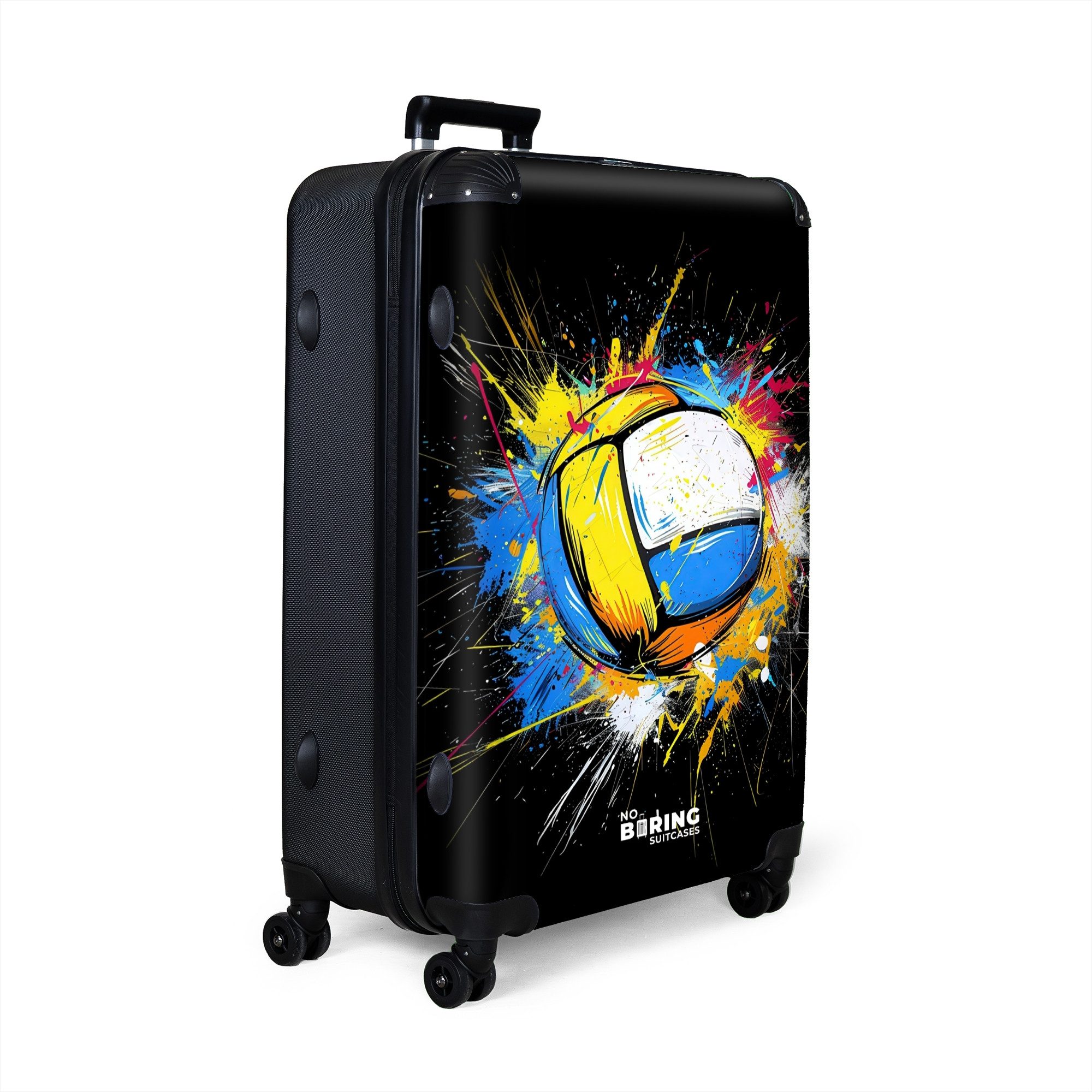 NoBoringSuitcases.com© Hartschalen-Trolley Volleyball mit Graffiti 77 günstig online kaufen