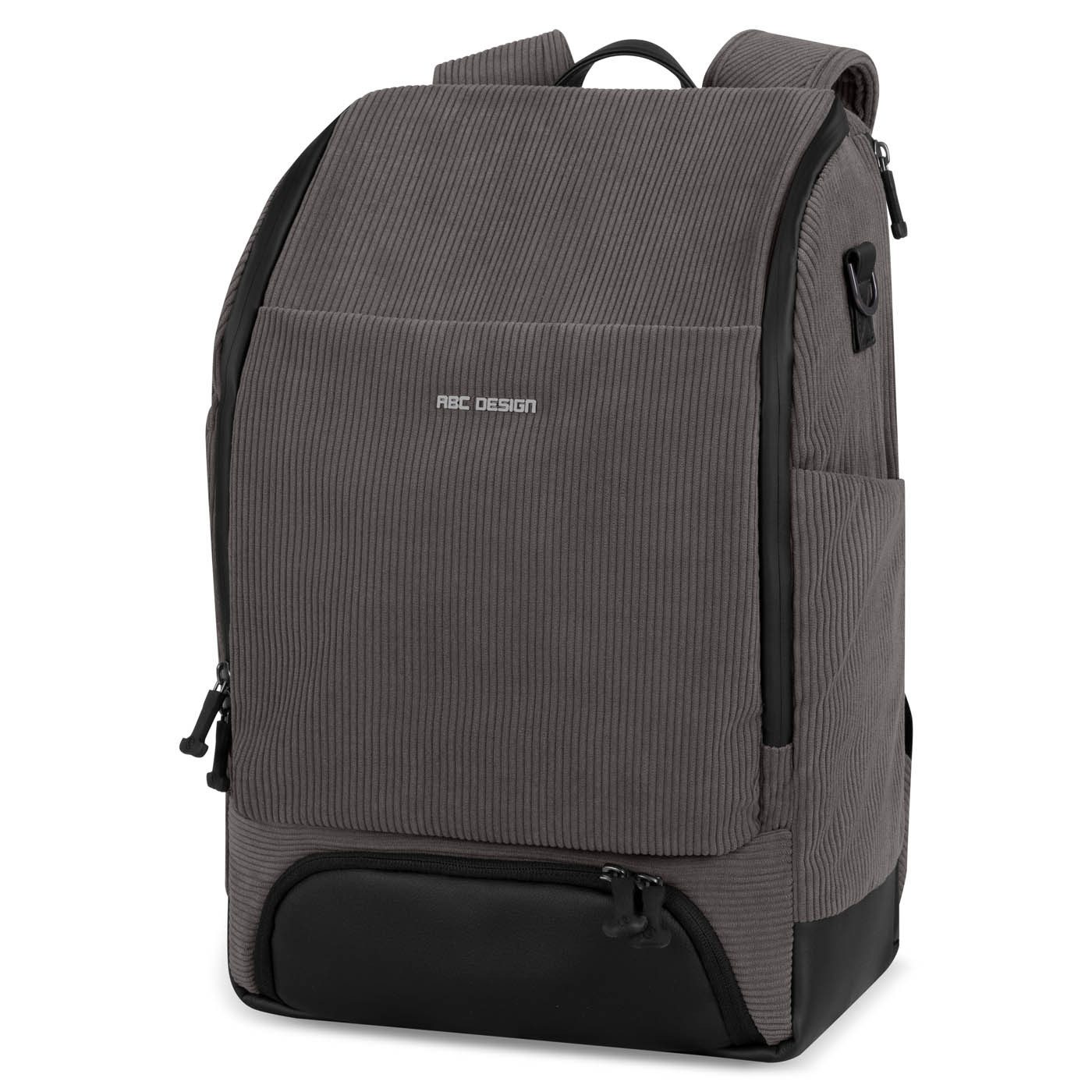 ABC Design Wickeltasche Wickelrucksack Active, Modell 2025, Farbe: Almond