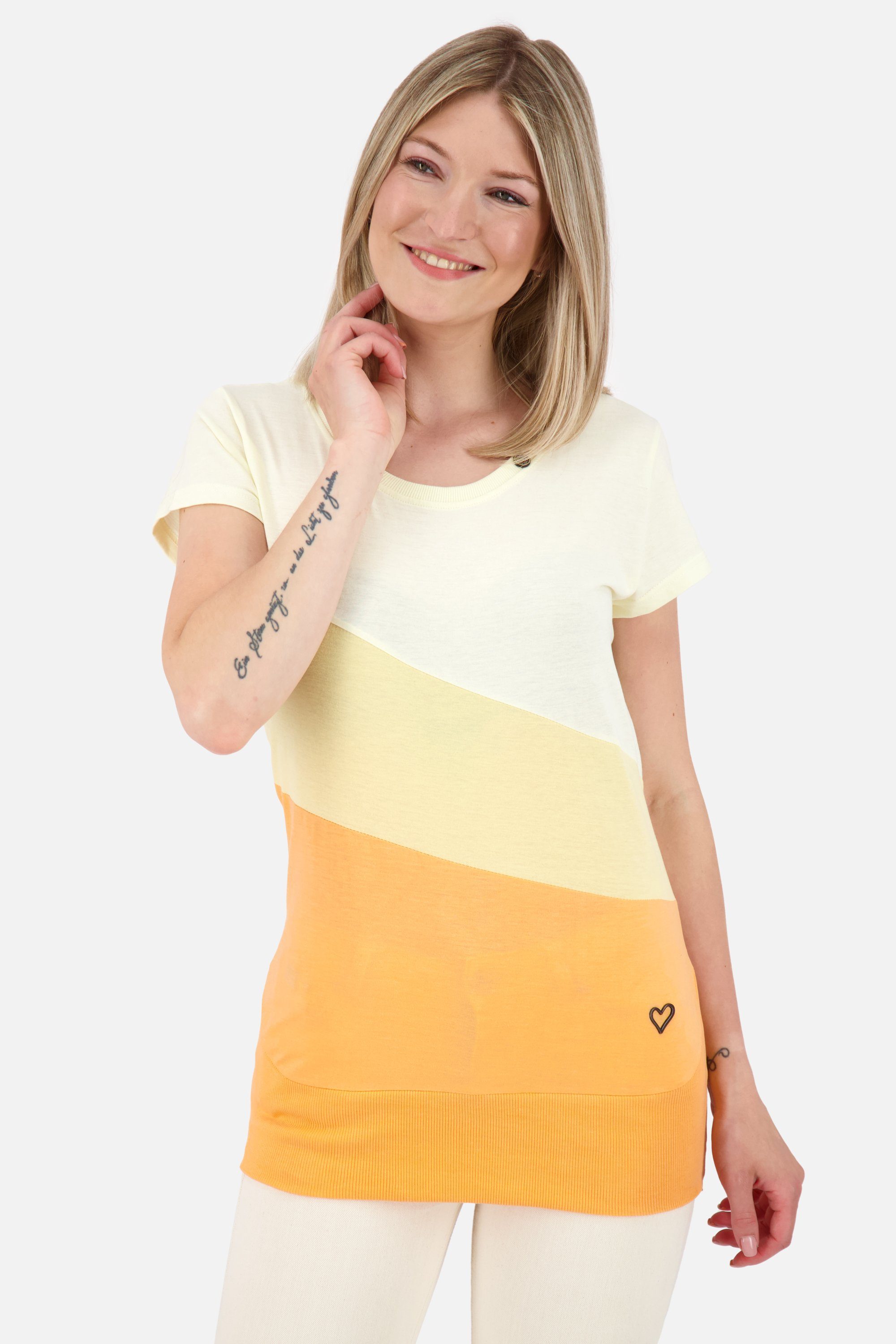 Alife & Kickin Rundhalsshirt CordelieAK A Shirt Damen Kurzarmshirt, Shirt tangerine melange | T-Shirts