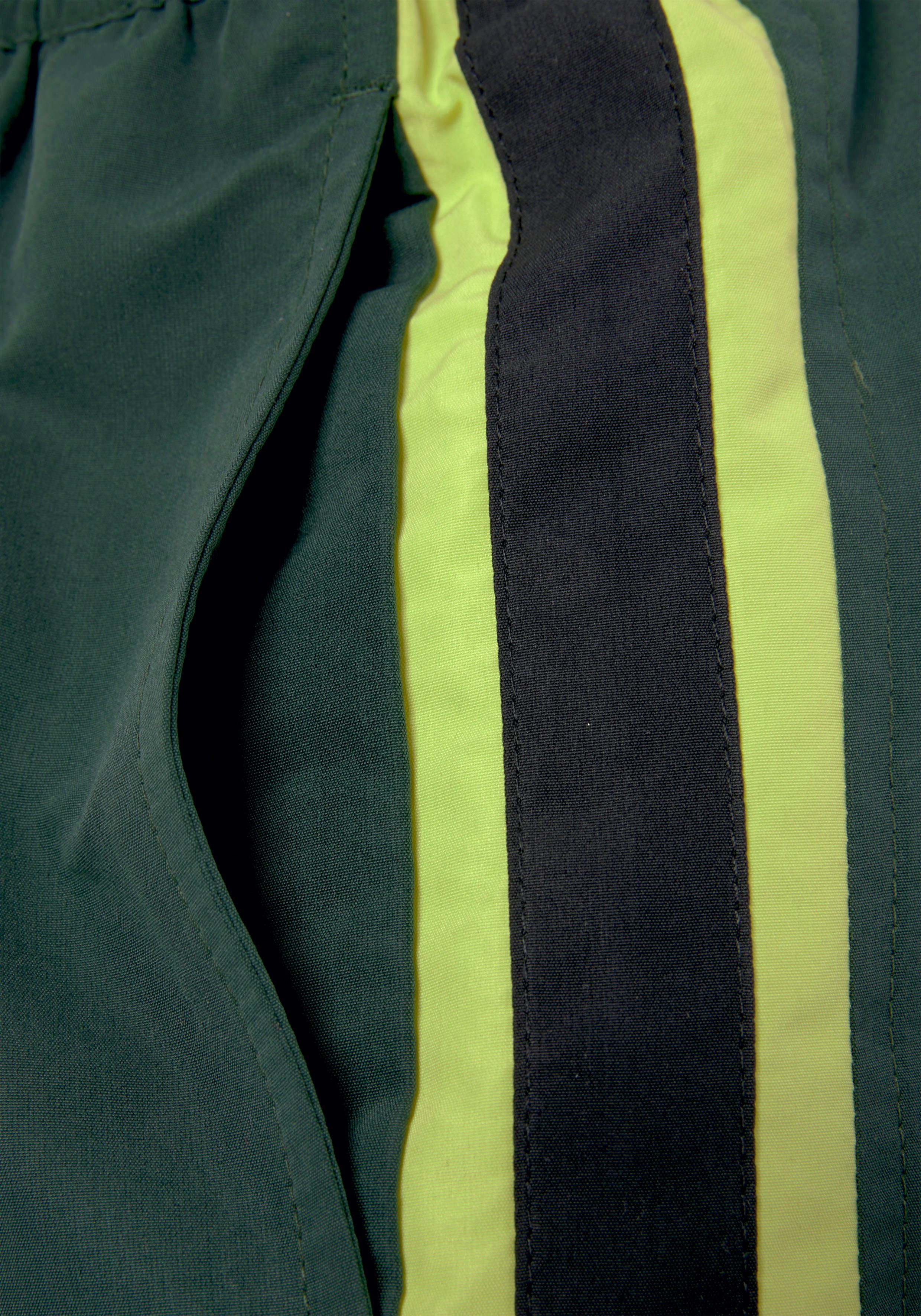 oliv-lime Details kontrastfarbenen mit Buffalo Badeshorts