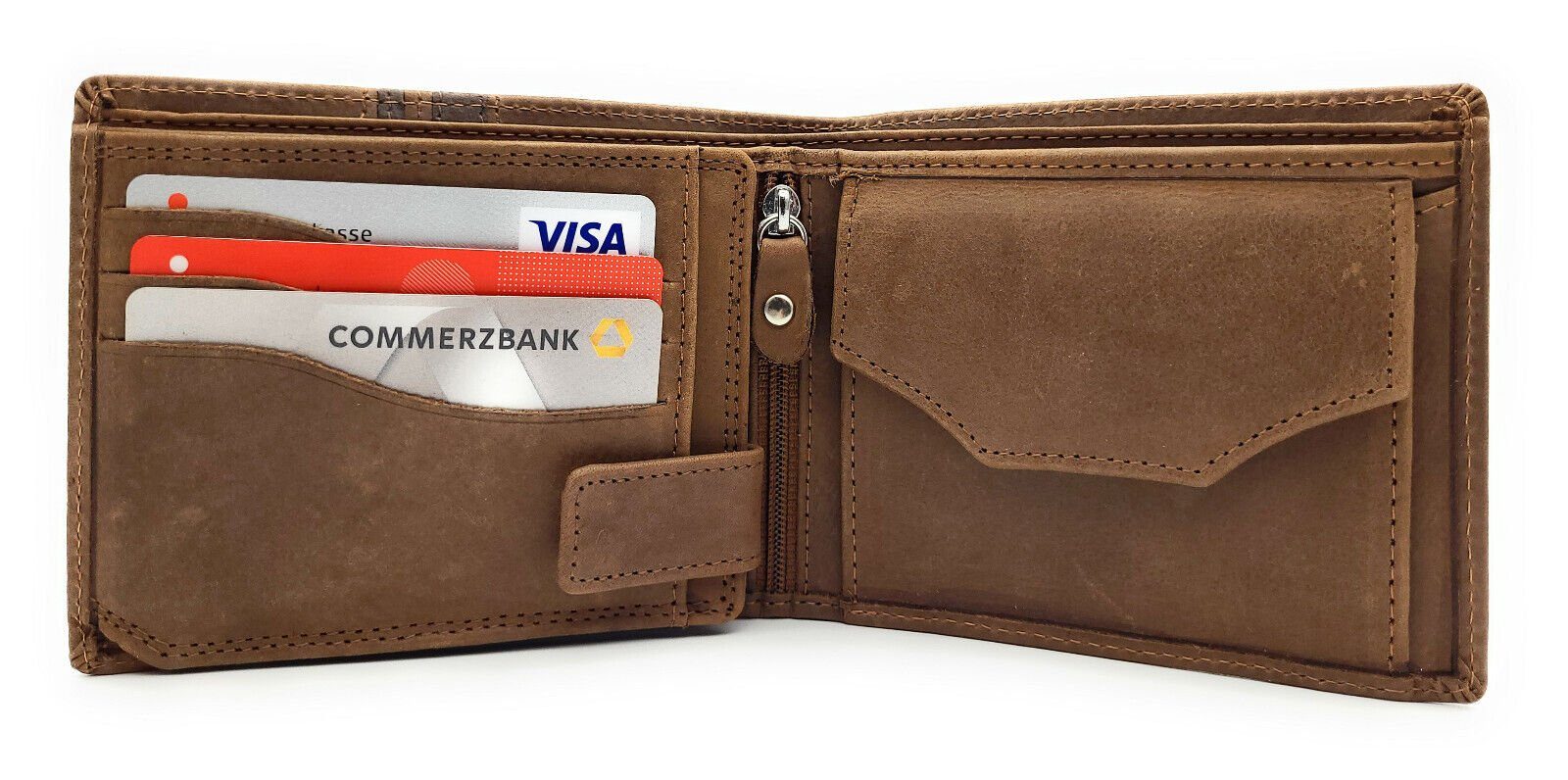 MUSTANG Geldbörse echt Leder Herren Portemonnaie günstig online kaufen