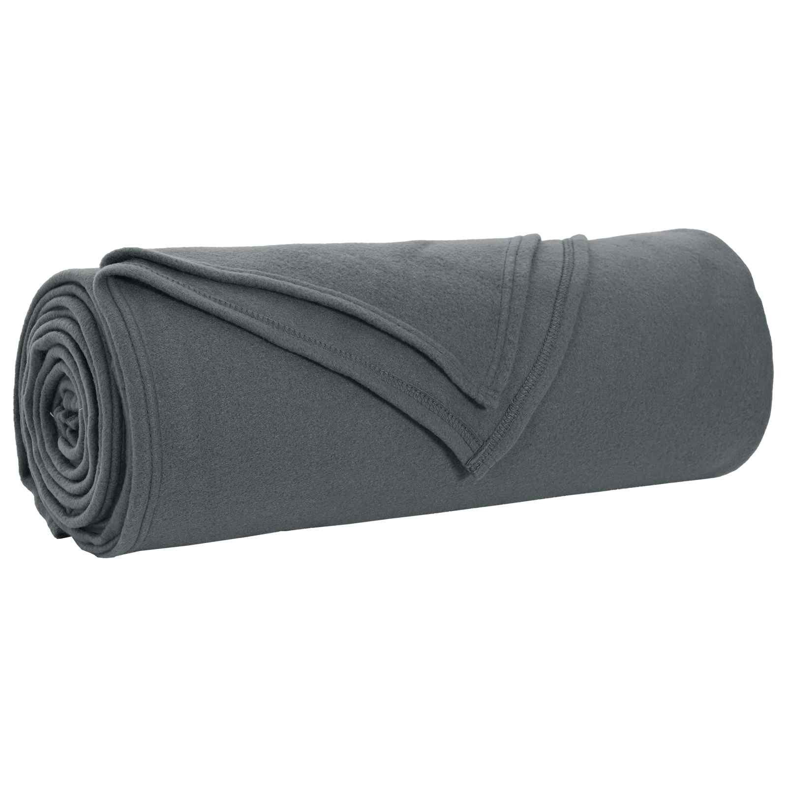 vidaXL Bettüberwurf Überwurfdecke Dunkelgrau 280 x 210 cm Fleece