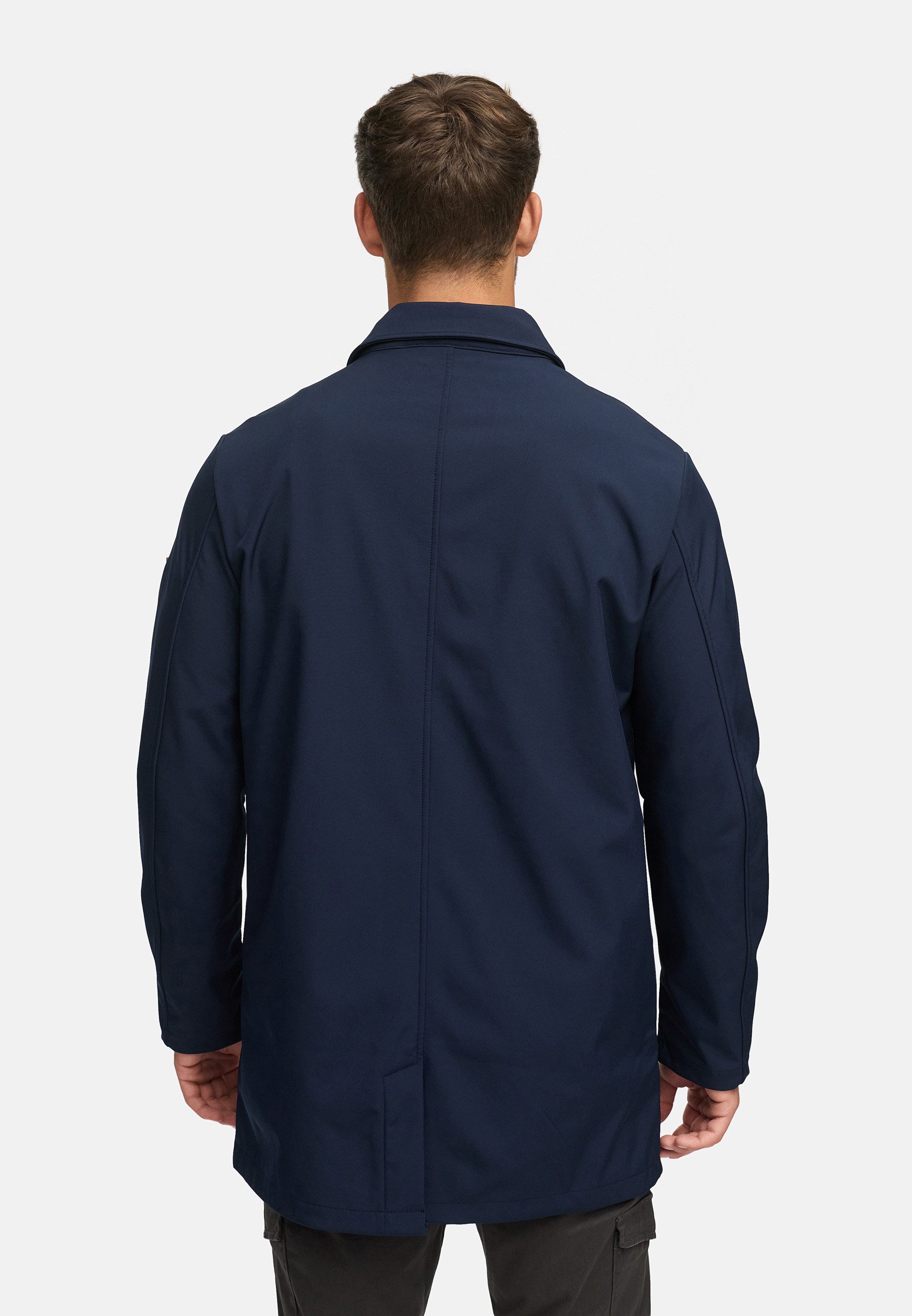 Indicode Trenchcoat Herren INRoute Softshell Mantel Herrenmantel Stylischer Herren Mantel