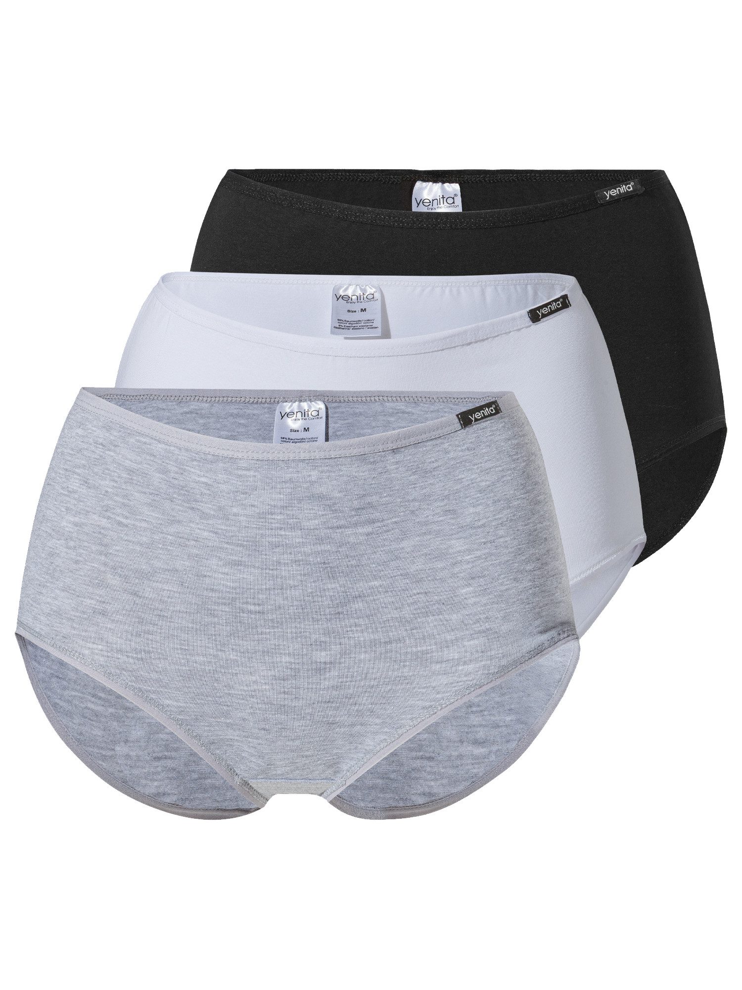 Yenita® Slip Modern-Collection (3-St) in weicher Baumwoll-Stretchqualität