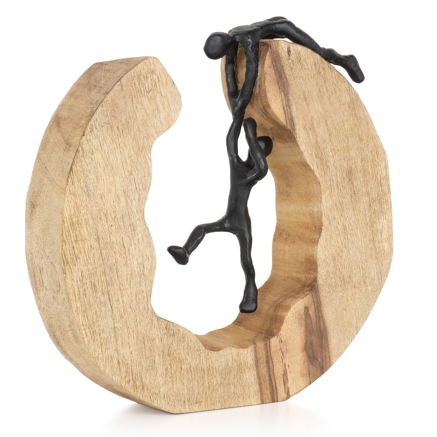 Moritz Skulptur Teamwork, Holz, Tischdeko, Fensterdeko, Wanddeko, Holzdeko, günstig online kaufen