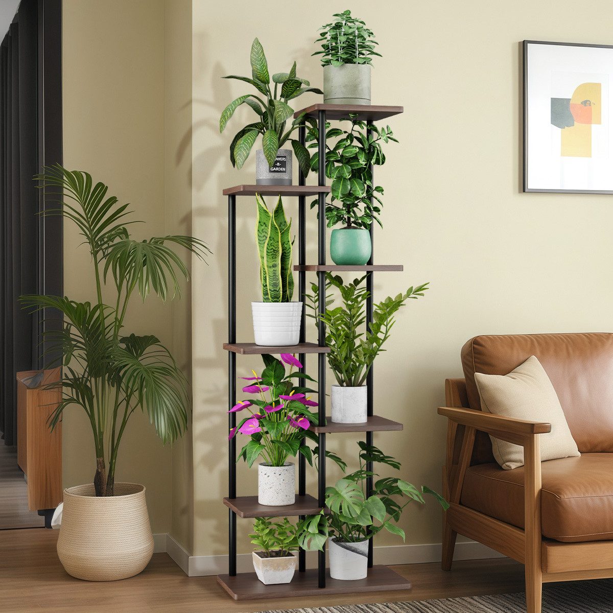 Simloveve Blumenständer pflanzenständer 7 Etagen blumenständer günstig online kaufen