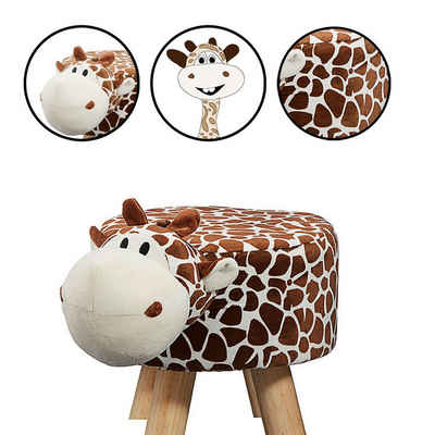 CEPEWA Kinderhocker Kinderstuhl Hocker Giraffe ca. 30cmH