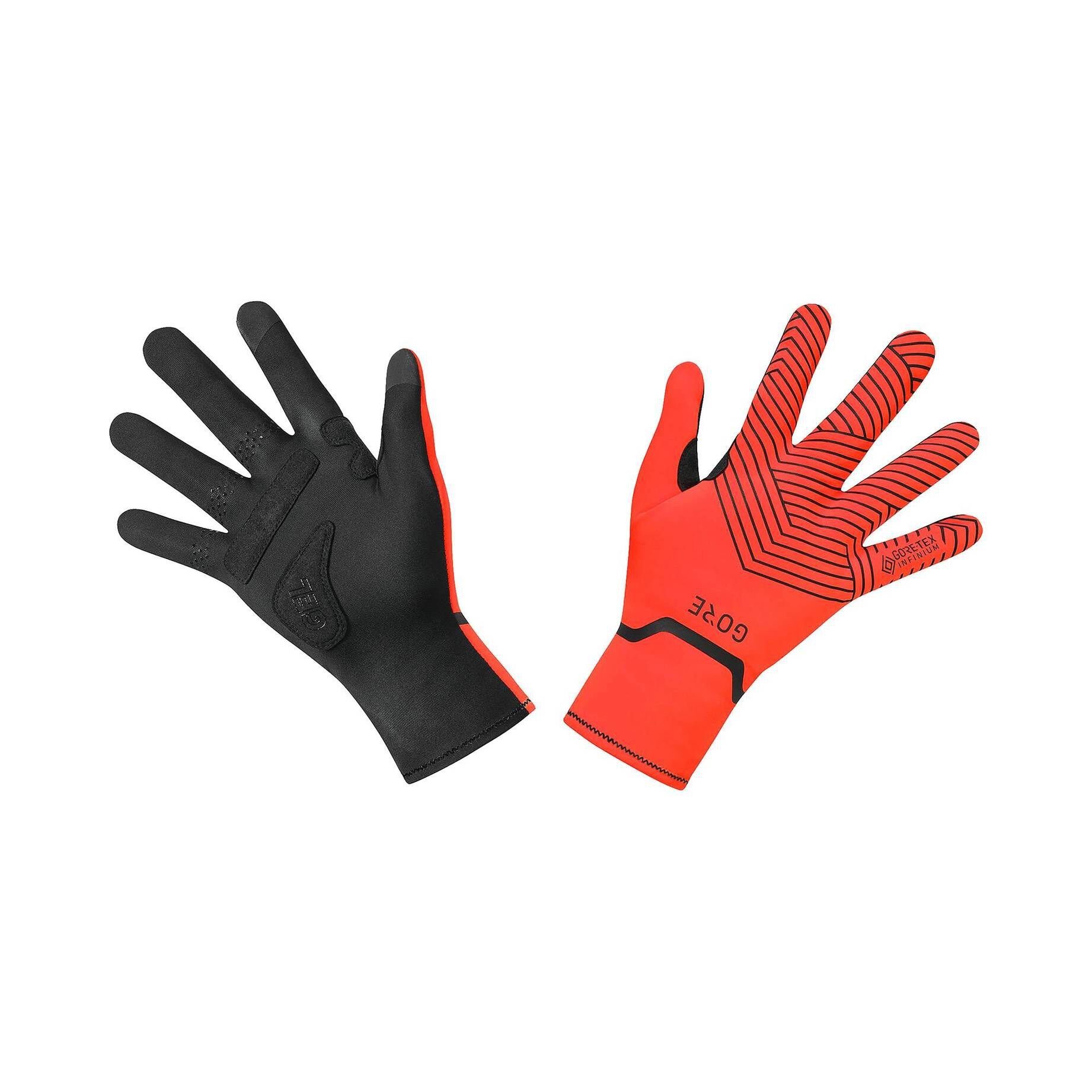 Handschuhe Herren GORE-TEX GORE® (709) rot/schwarz GORE® C3 Wear Fahrradhandschuhe INFINIUM