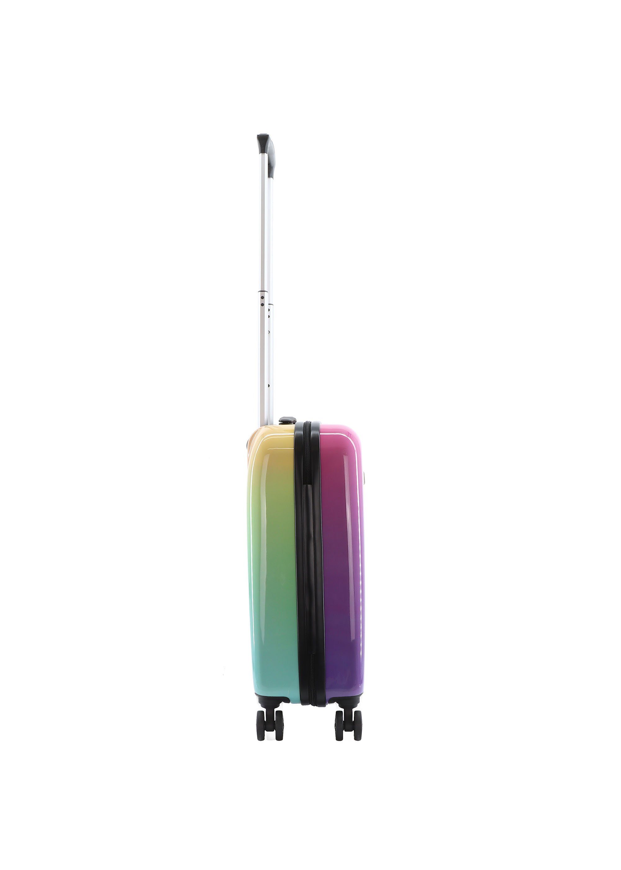 Saxoline® Koffer Rainbow, mit TSA-Zahlenschloss praktischem