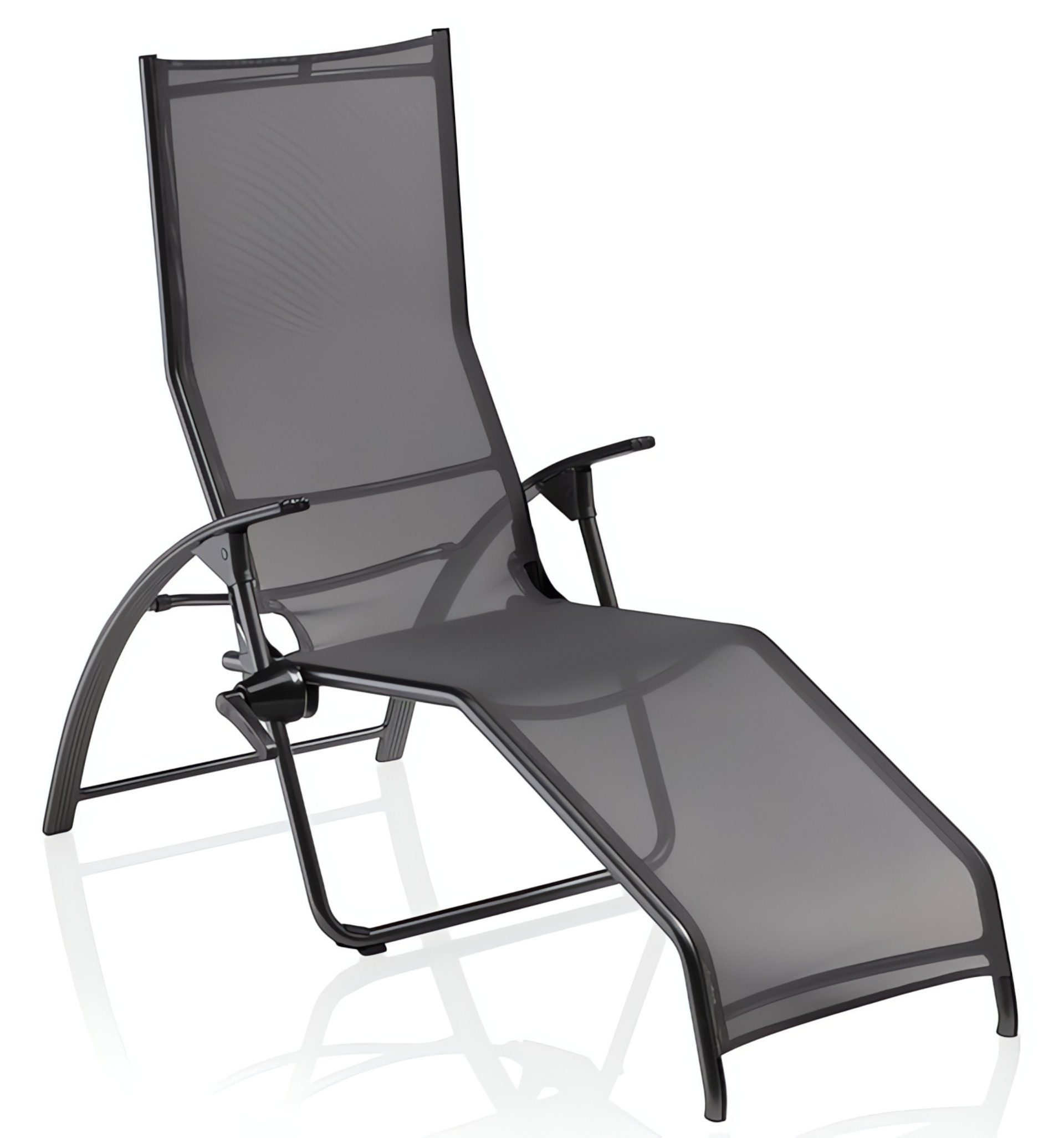 KETTLER Gartenliege TAMPA Bäderliege anthrazit / anthrazit