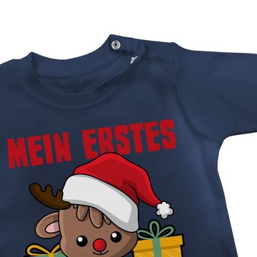 Shirtracer T-Shirt Mein erstes Weihnachten mit Rentier Weihnachten Kleidung Baby
