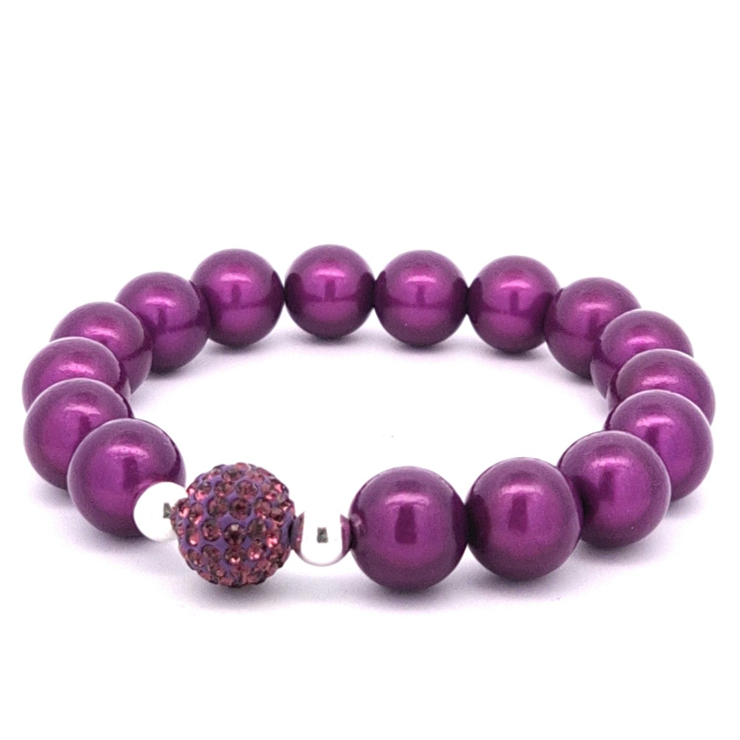 Impala Perlenarmband Funky, 3D Perlenarmband mit Glitzerkugel