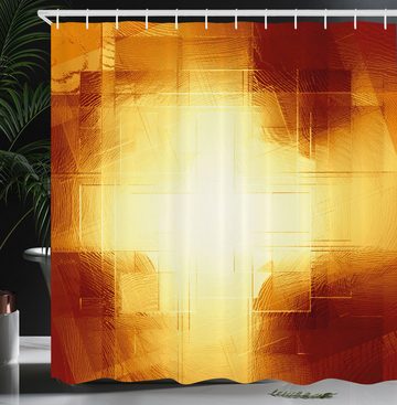 Abakuhaus Duschvorhang Moderner Digitaldruck mit 12 Haken auf Stoff Wasser Resistent Breite 175 cm, Höhe 180 cm, Abstrakt Moderne Grid Design-