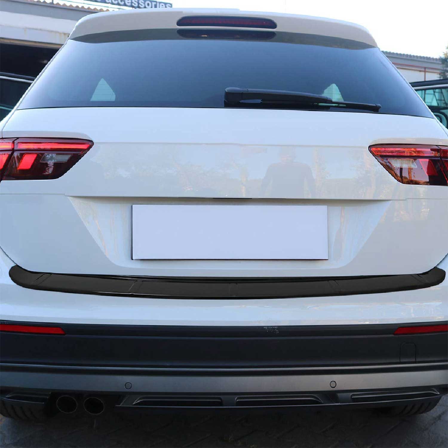 OMAC Захист бампера für VW Tiguan II / Allspace 2016-2024 Glanz ABS, Zubehör für VW Tiguan II AD1 2016-2024, Langlebig,Einfache Reinigung,Einfache Installation,Rostbeständig