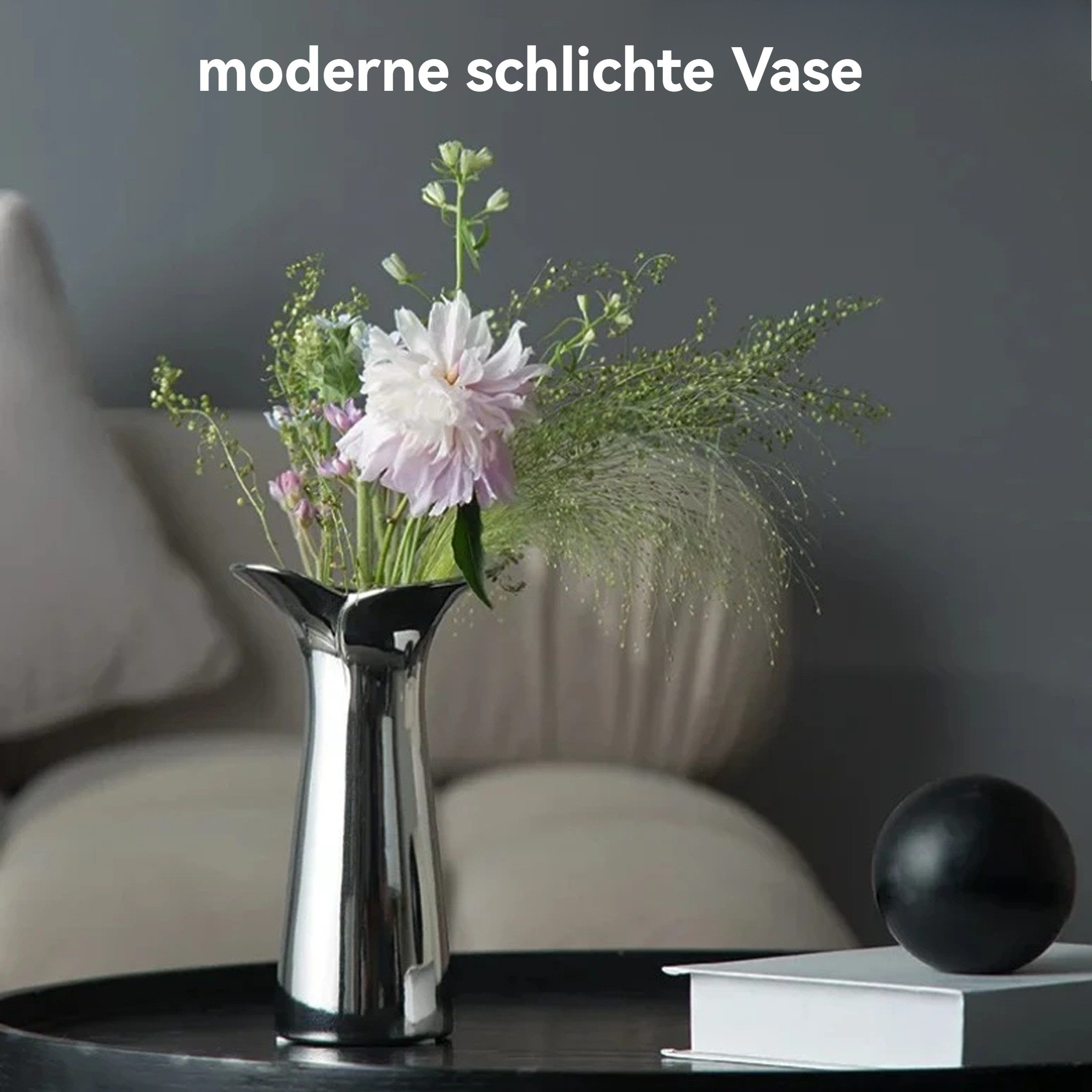 Masbekte Tischvase Dekovase (2er Set), Silbervasen, günstig online kaufen