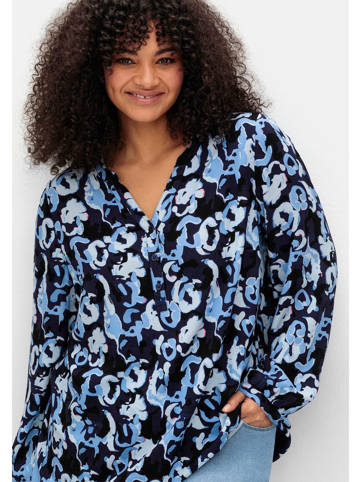 Sheego Tunika Große Größen mit floralem günstig online kaufen