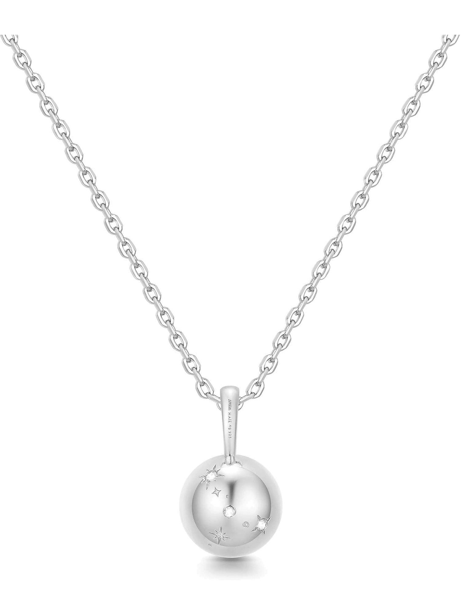 Ania Haie Collier Ania Haie Damen-Kette 925er Silber 3 Zirkonia