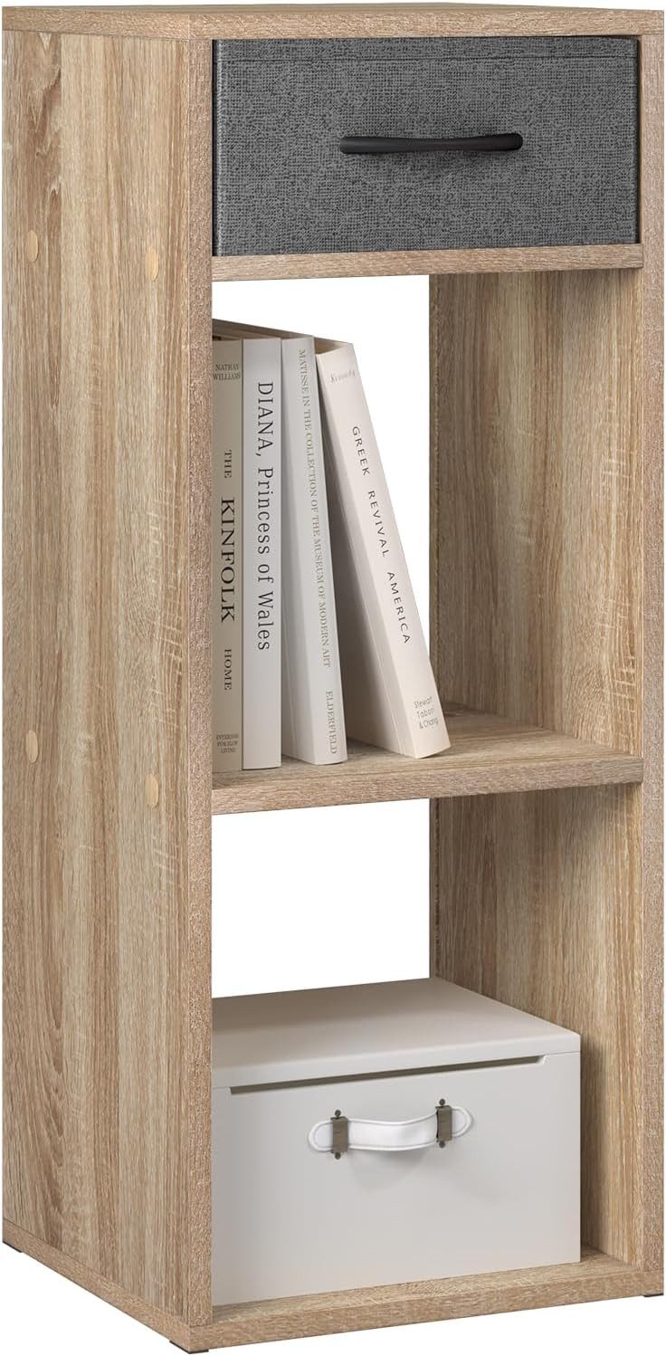 Woltu Bücherregal, mit 1 Stoffschublade 2 günstig online kaufen