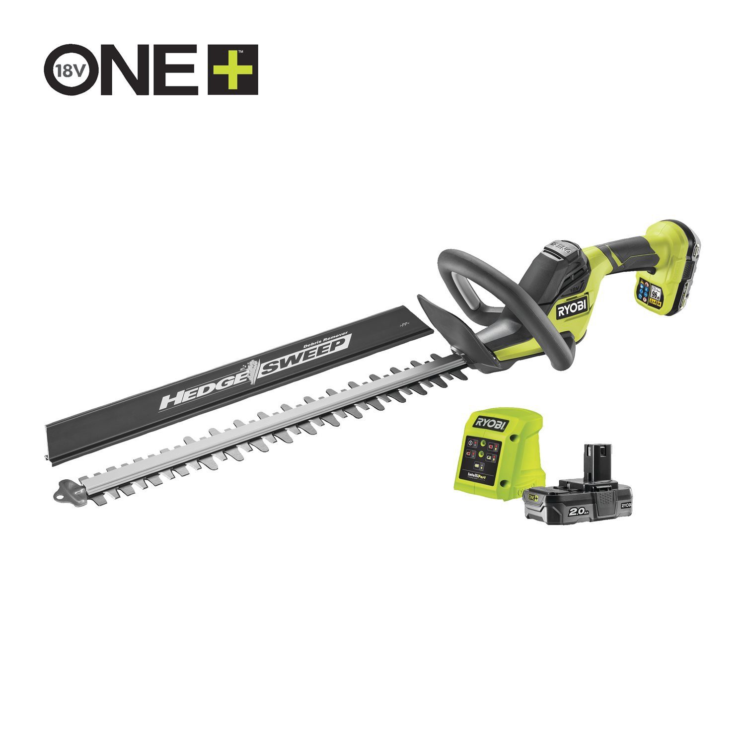 Ryobi Akku-Heckenschere Akku-Heckenschrer 50cm 18V One+, 50cm Schnittlänge günstig online kaufen