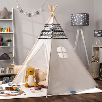 EBUY Spielzelt Tipi Zelt für Kinderzimmer Spielzimmer Innen Indoor Robust (1-tlg)