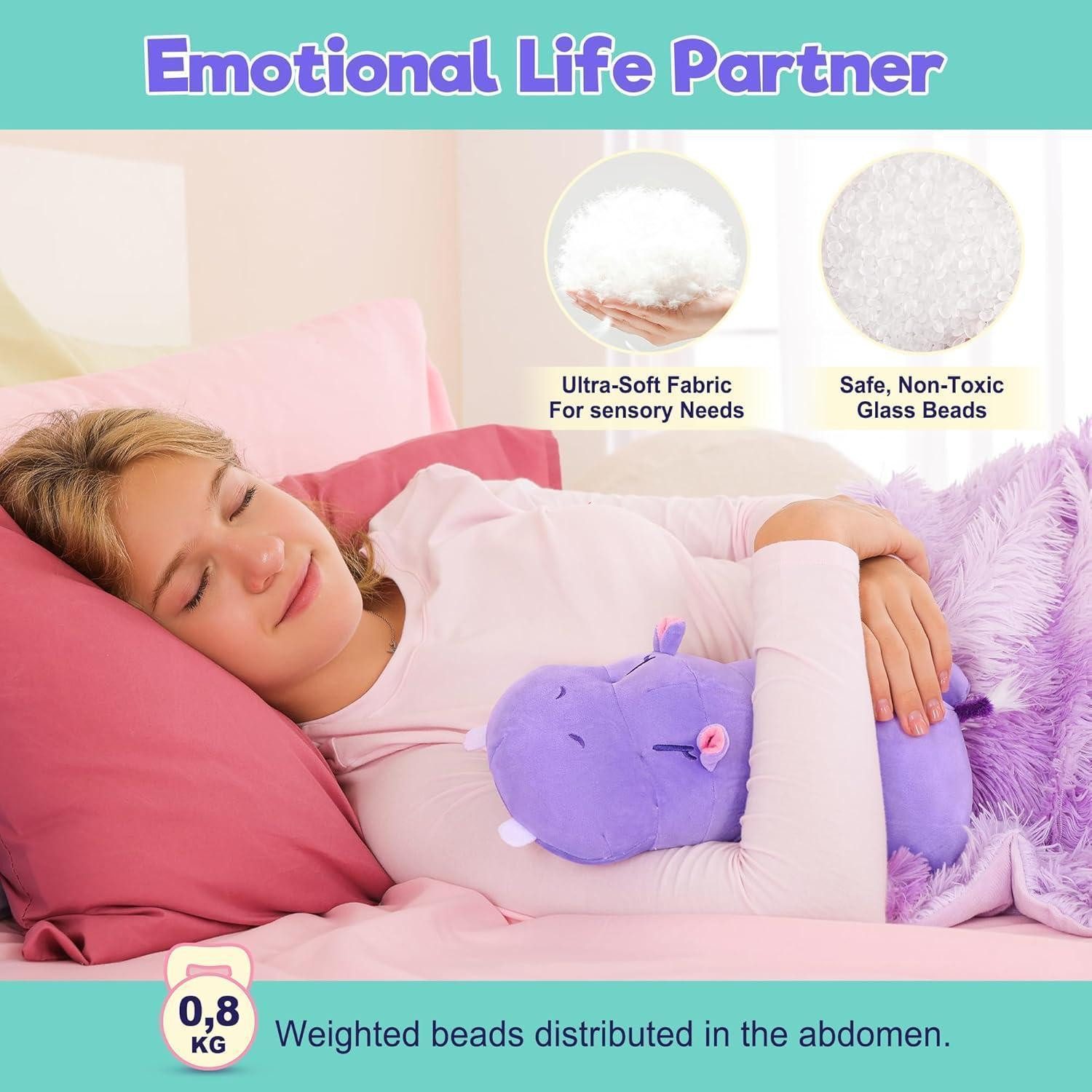 LuxusKollektion Kuscheltier Kuscheltier Nilpferd Plüschtier Gewichtstiere Kinder Nilpferd A 35CM