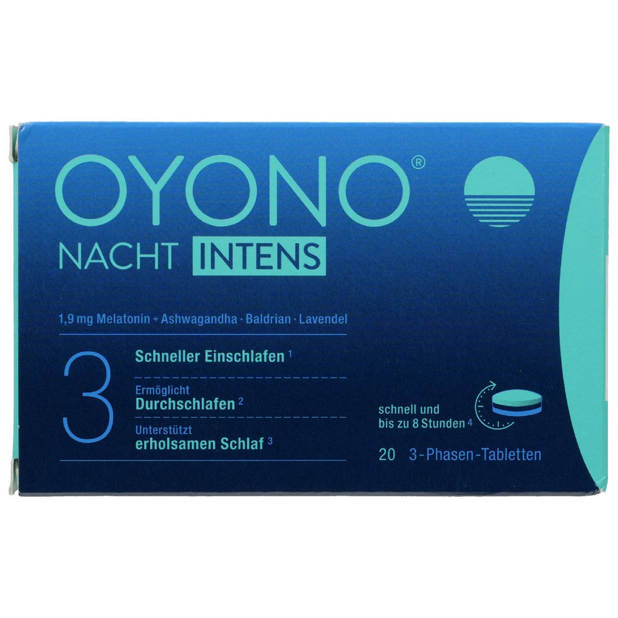 Klosterfrau OYONO Nacht Intens Tabletten 20St PZN 18675046 Tabletten