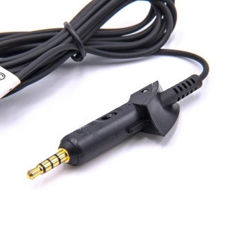 vhbw passend für Bose QuietComfort QC2, 2, QC15, 15 Kopfhörer / Mobilfunk Audio-Kabel