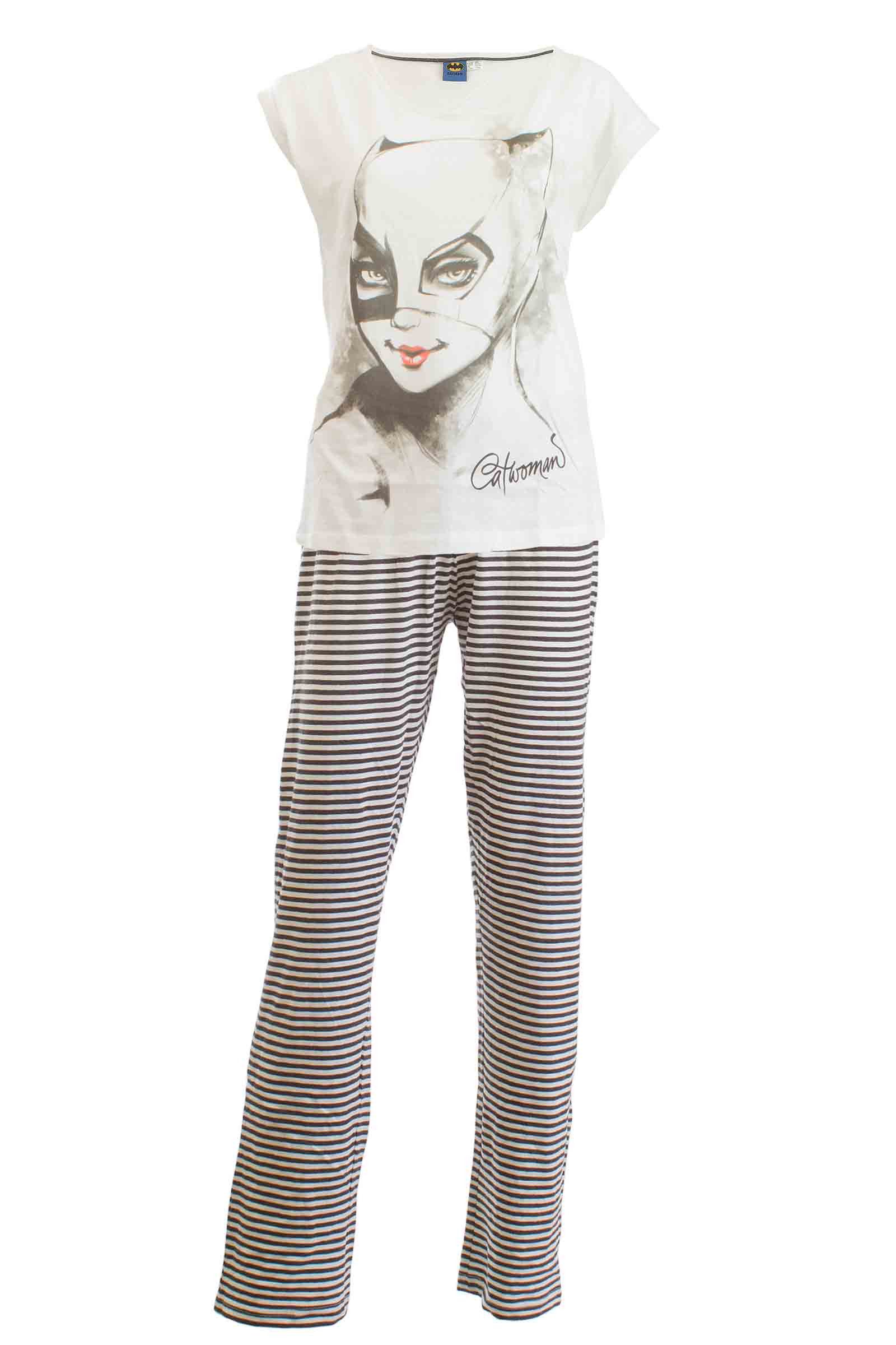 Weit & Breit Handelsgesellschaft mbH Pyjama Damen Pyjama Batman/Catwoman M günstig online kaufen