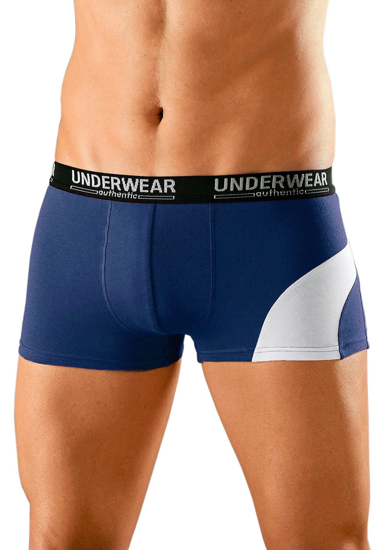 AUTHENTIC LE JOGGER Boxer Boxershorts für Herren (Packung, 4-St) mit kontrastfarbenen Einsatz